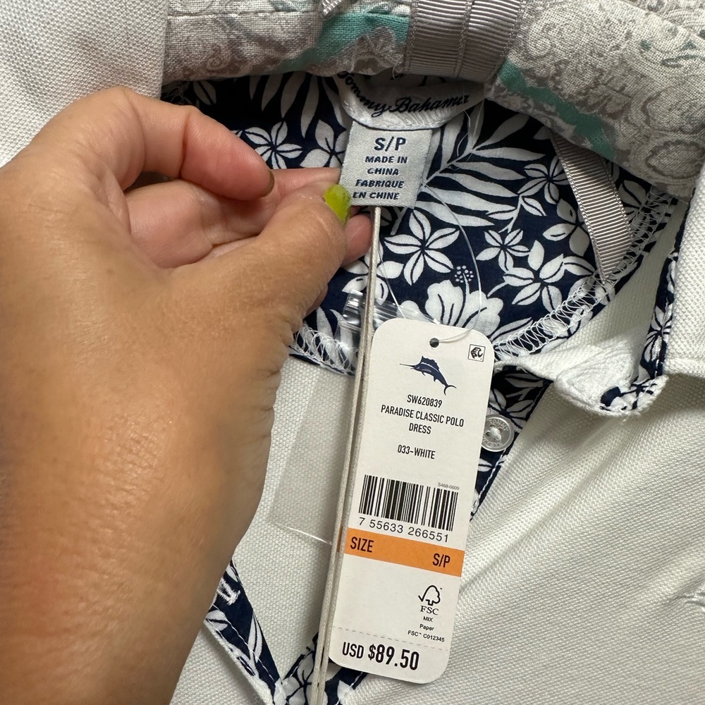 BNWT Tommy Bahama Paradise Polo dress, sz S - Picture 6 of 7